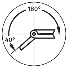 Plastic Hinge with Clamping Lever