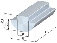 T-Nut Profile, slide-in