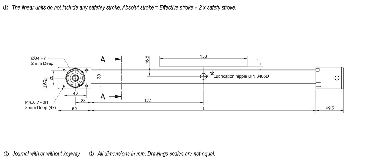 CTJ 90 Linear Unit drawing 1