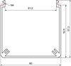 Wiring duct 60x60 SP1270N