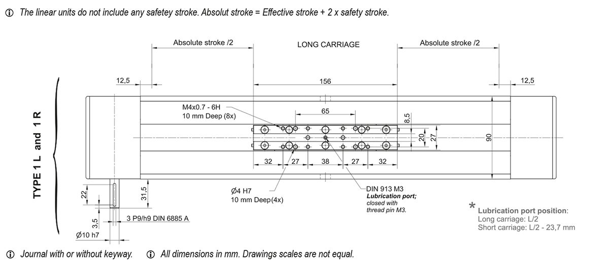 CTJ 90 Linear Unit drawing 2