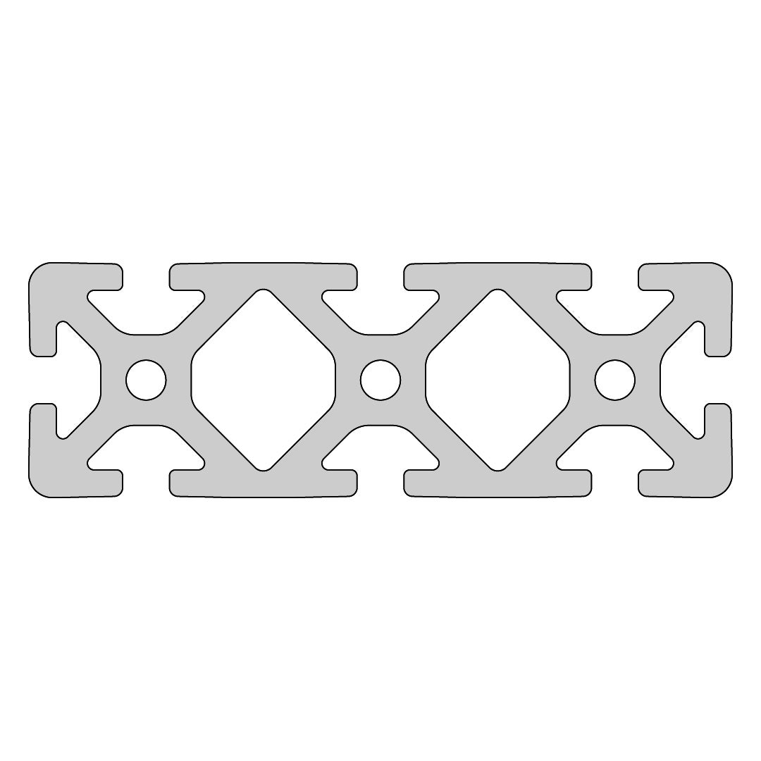 RP1050 aluminium profile 8 120x40 Normal