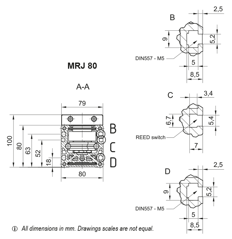 MRJ 80 Linear Unit drawing 6