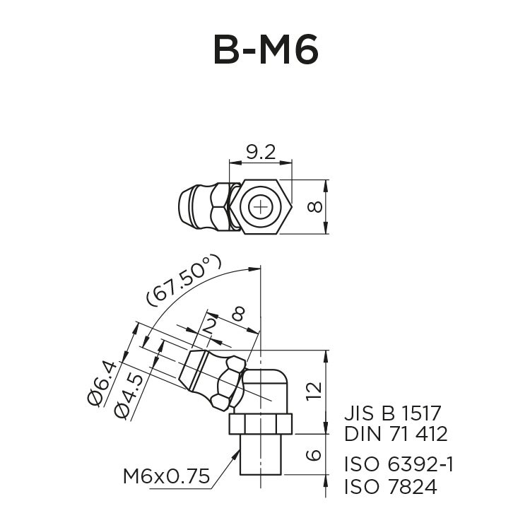 Standard Nipple B-M6